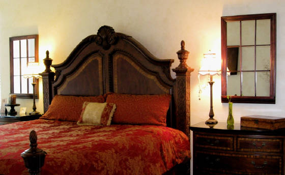 9 Lite Mahogany Mirror Windows